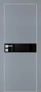 Межкомнатная дверь PX-13 AL кромка с 4-х ст. Серый матовый