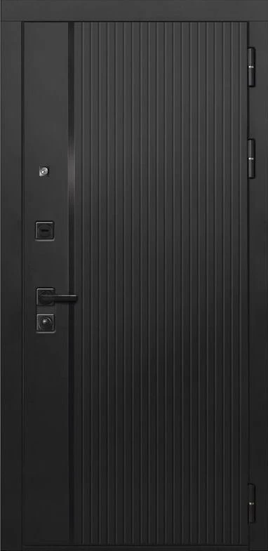 Входная дверь ДвериПРО L-45 СБ-1 (ст. белое, 16мм, венге) DPRO195873 внешняя сторона