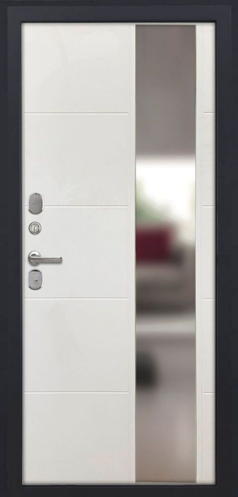 Входная дверь ДвериПРО Аура ФЛЗ-649 капучино (зеркало) DPRO198133 внутренняя сторона